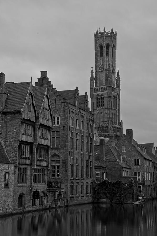 Bruges Bell Tower Photograph by Brian Kamprath
