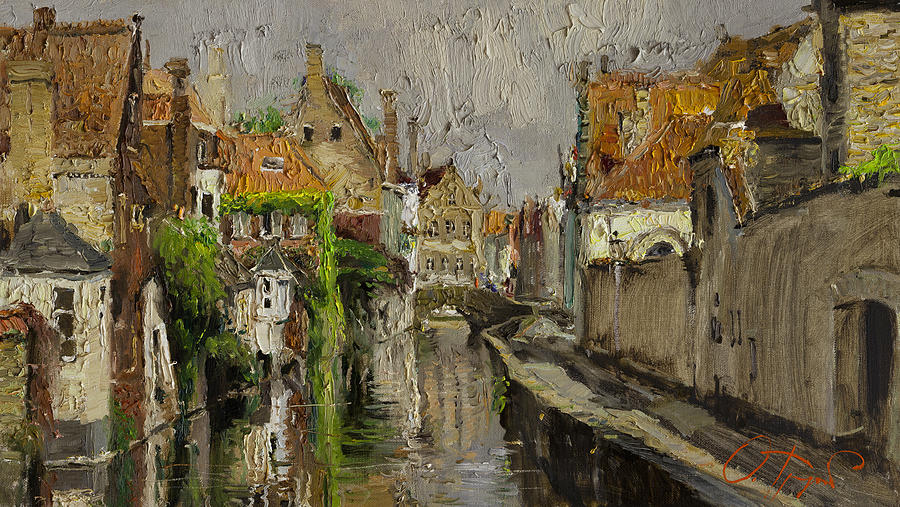 Impressionism Painting - Brugge by Oleg Trofimoff