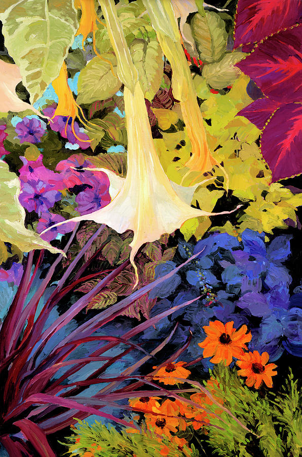Brugmansia-2 Painting by Judith Barath