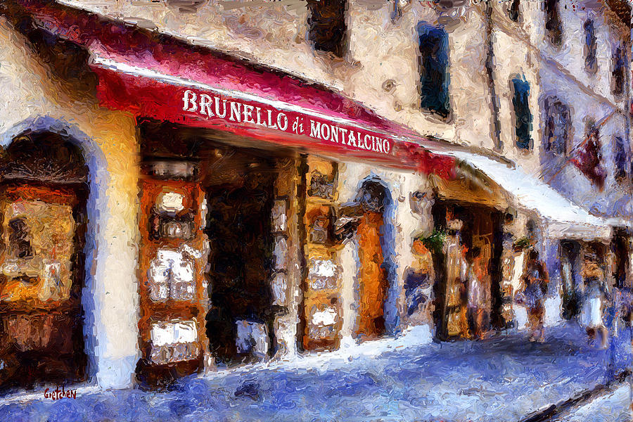 Montalcino Painting - Brunello di Montalcino by GretchenArt FineArt
