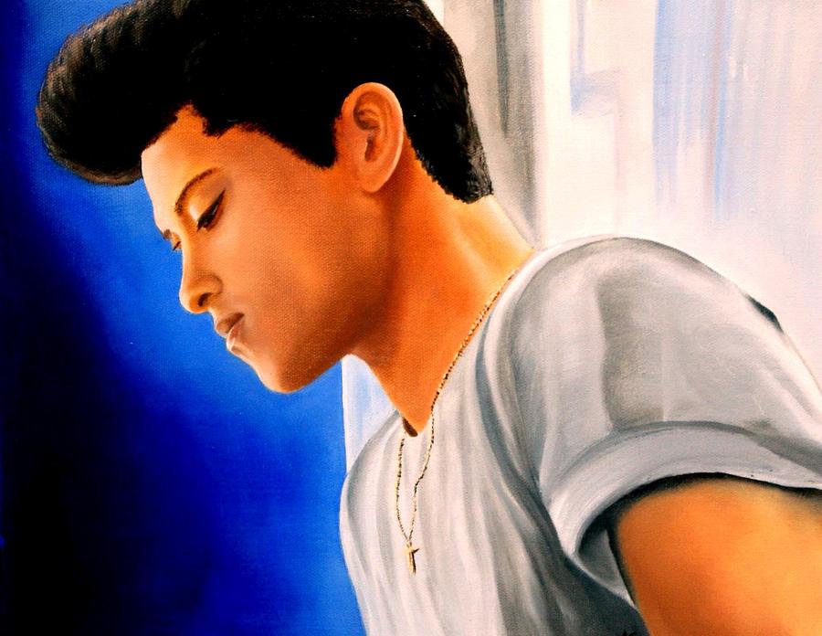 Bruno Mars Painting by Alan Conder