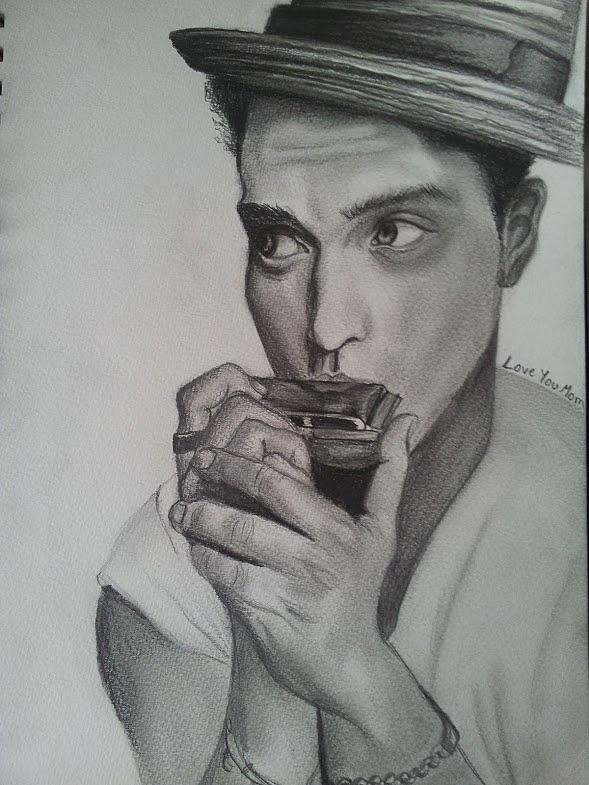 Bruno Mars Drawing by Jessica Helminiak