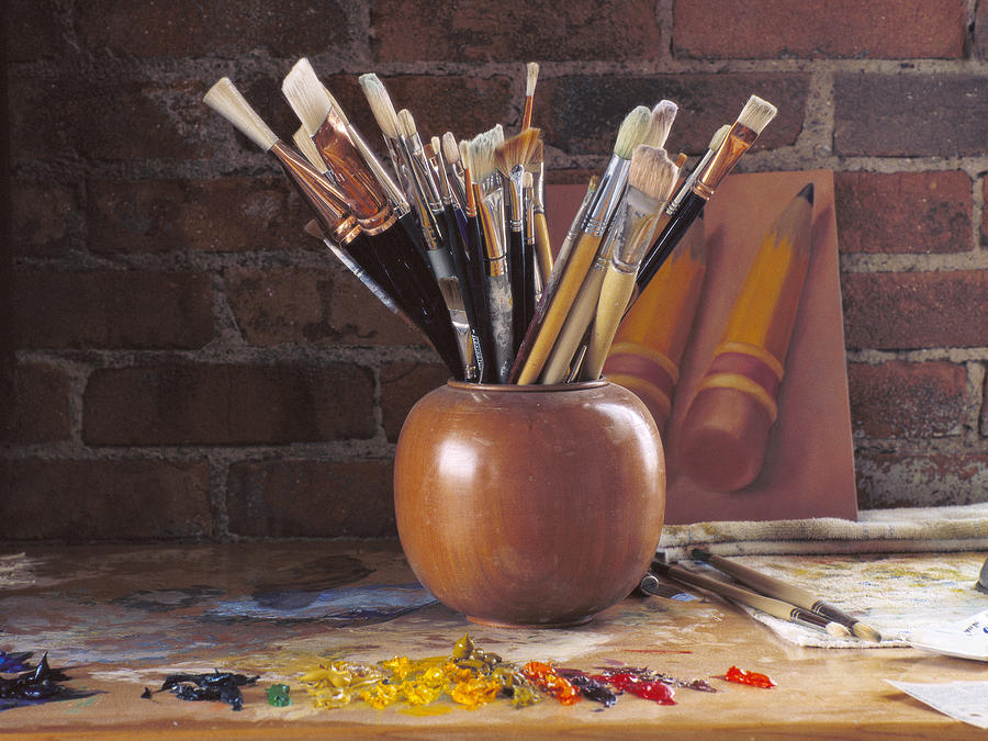 Brushes Photograph by Florine Duffield