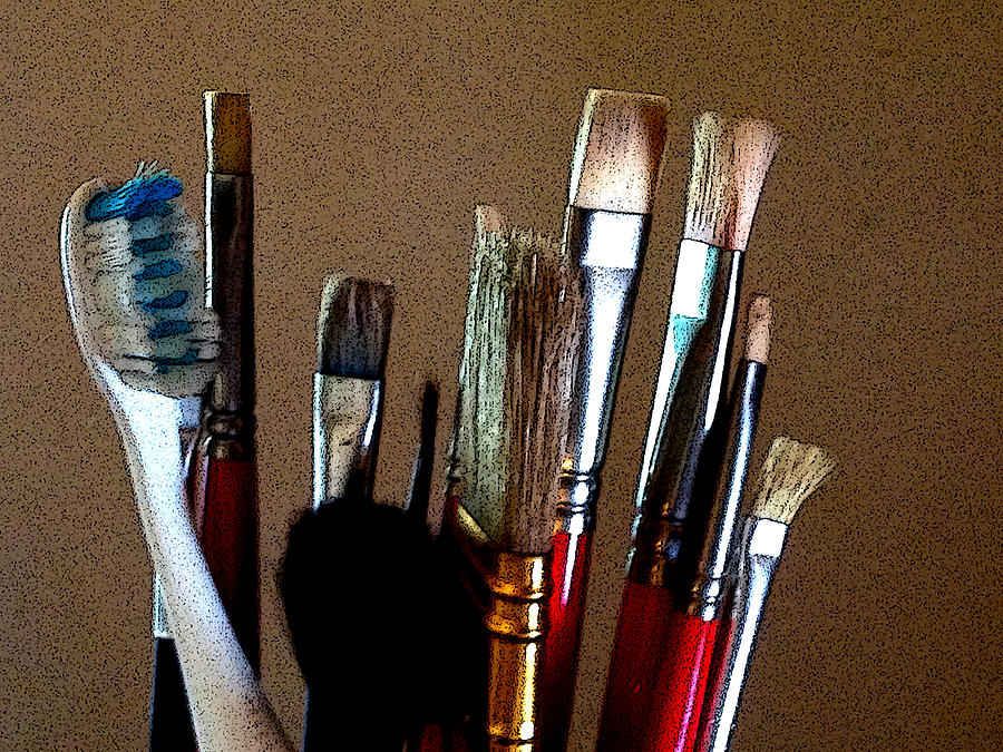 Brushes Photograph by Jeff Iverson
