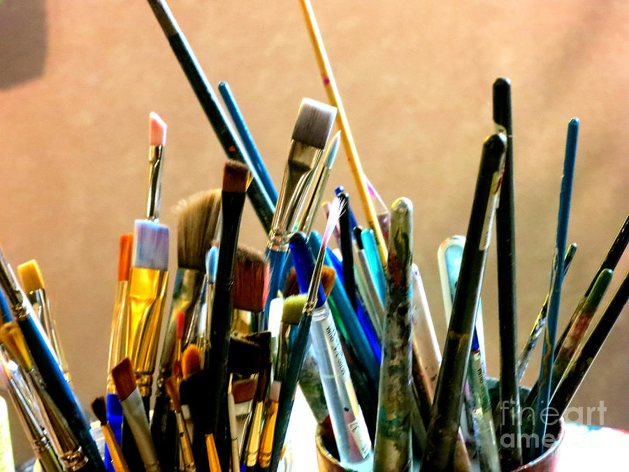 Brushes Photograph by Tatyana Searcy