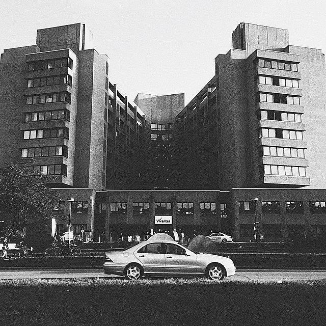 Berlin Photograph - Brutal Mercedes #berlin #brutalism by Alexander Robbie