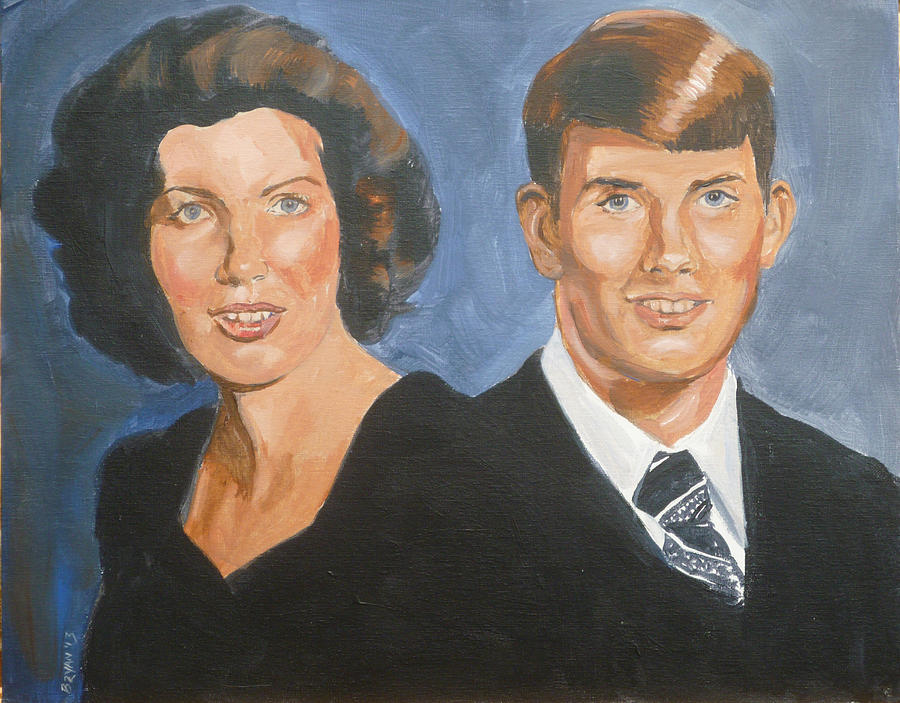 Bryan and Gina Painting by Bryan Bustard