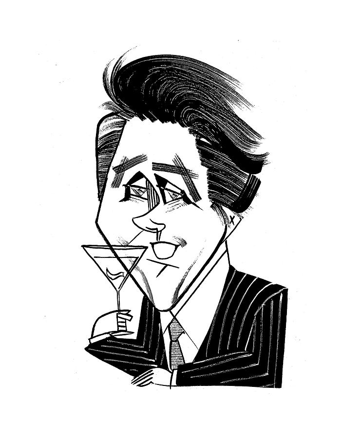 Bryan Ferry Drawing by Tom Bachtell