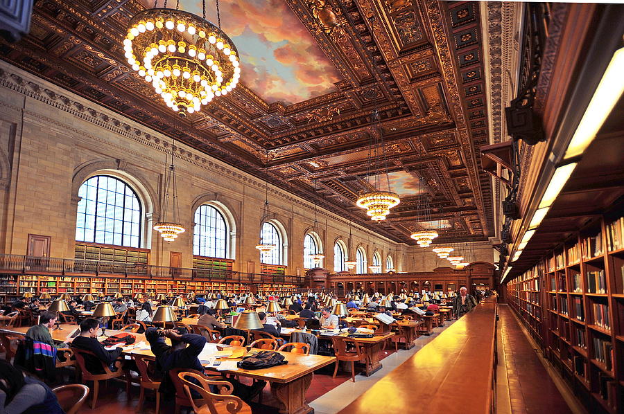 Bryant Park Library Photograph By Tony Ambrosio - Fine Art America