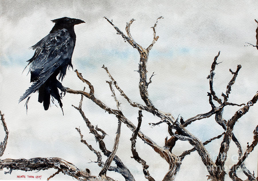 Bryces Raven Painting by Monte Toon