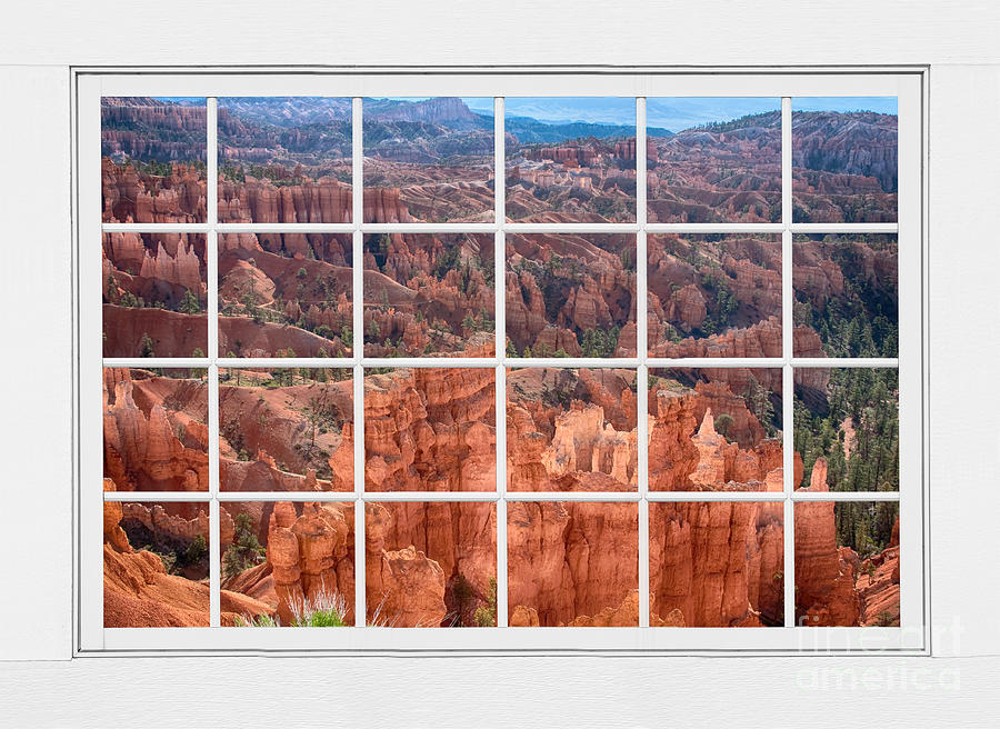 Nature Photograph - Bryce Canyon White Picture Window View by James BO Insogna