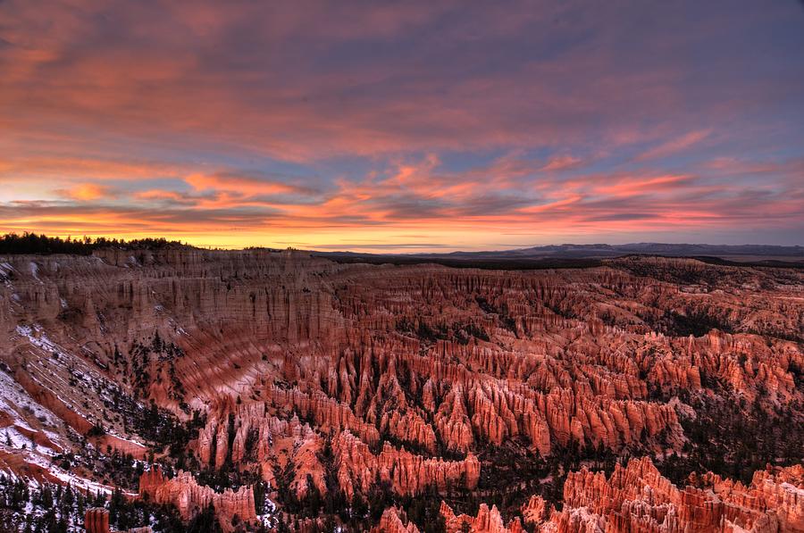 Bryce Sunset Photograph by Thomas Nighswander