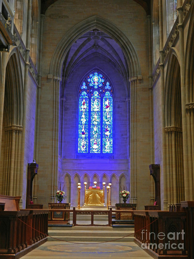 Bryn Athyn Cathedral Altar Photograph by Val Miller