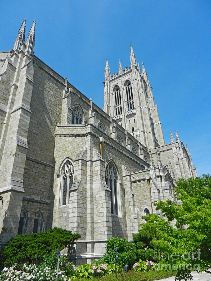 Bryn Athyn Cathedral in Spring Photograph by Val Miller