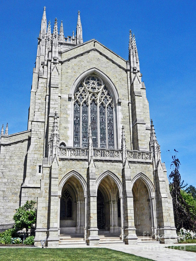 Bryn Athyn Cathedral Main Entrance Photograph by Val Miller