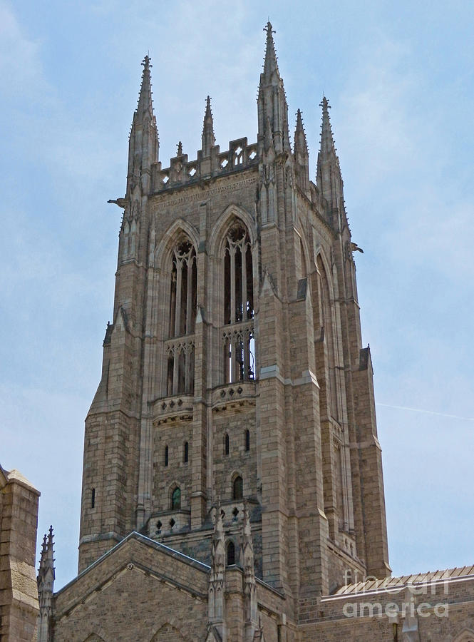 Bryn Athyn Cathedral Main Tower Photograph by Val Miller