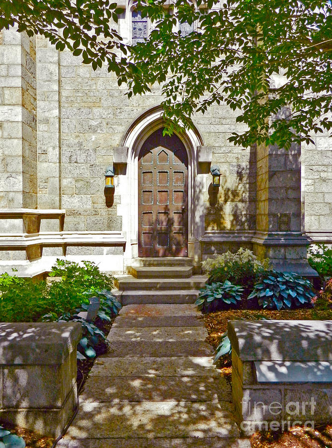 Bryn Athyn Cathedral Side Door Photograph by Val Miller