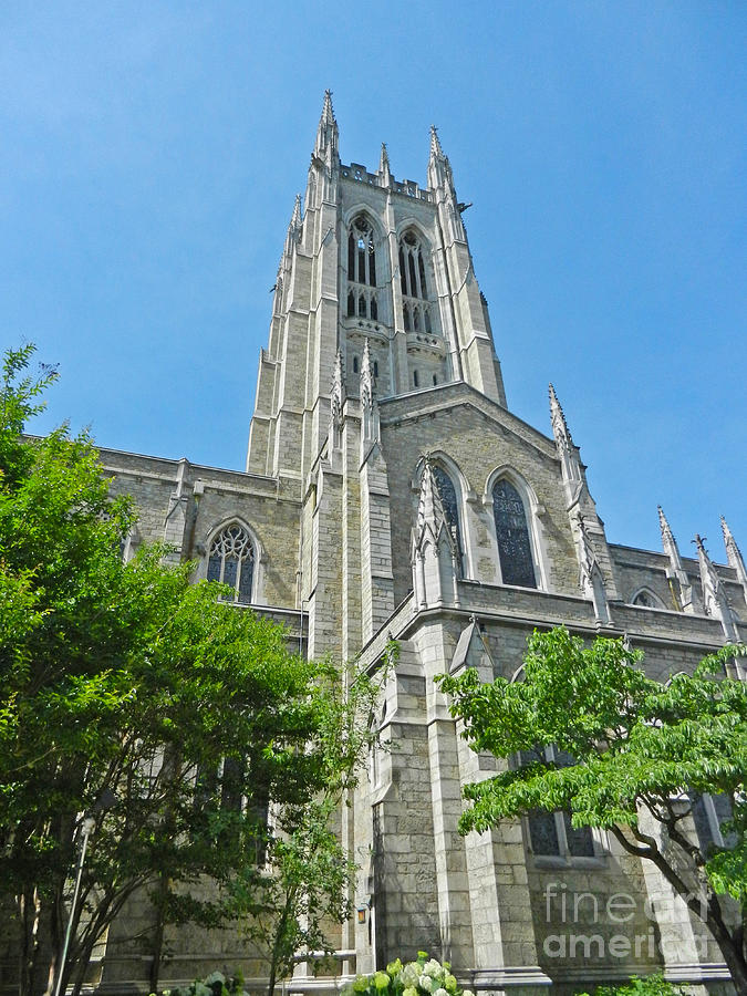 Bryn Athyn Cathedral Side View Photograph by Val Miller