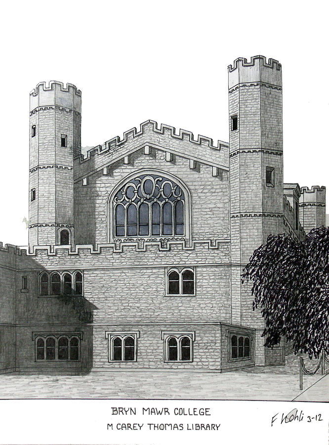 Bryn Mawr College Drawing - Bryn Mawr College by Frederic Kohli