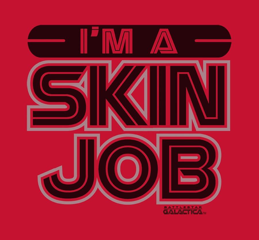 Battlestar Digital Art - Bsg - Im A Skin Job by Brand A