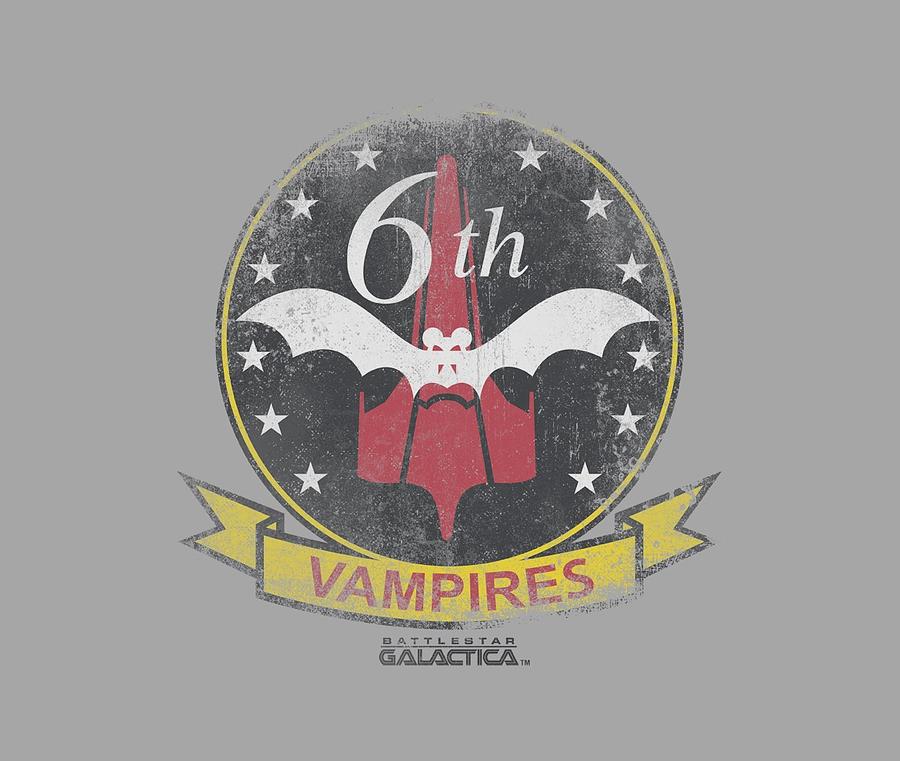 Battlestar Digital Art - Bsg - Vampires Badge by Brand A