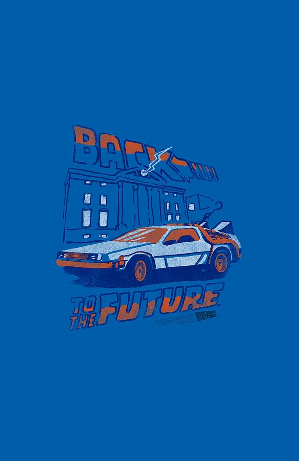Back To The Future Digital Art - Bttf - Ligtning Strikes by Brand A