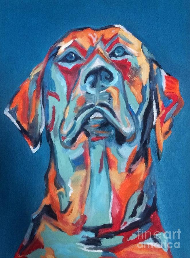 Dog Painting - Bubba The Dog by Hogan Willis