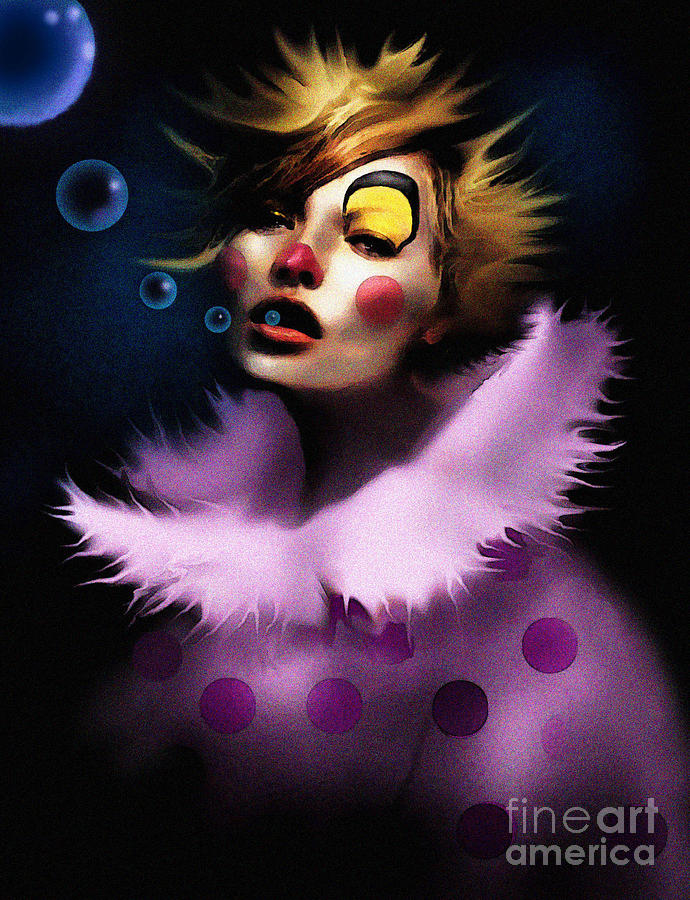 Fantasy Painting - Bubble Clown by Robert Foster