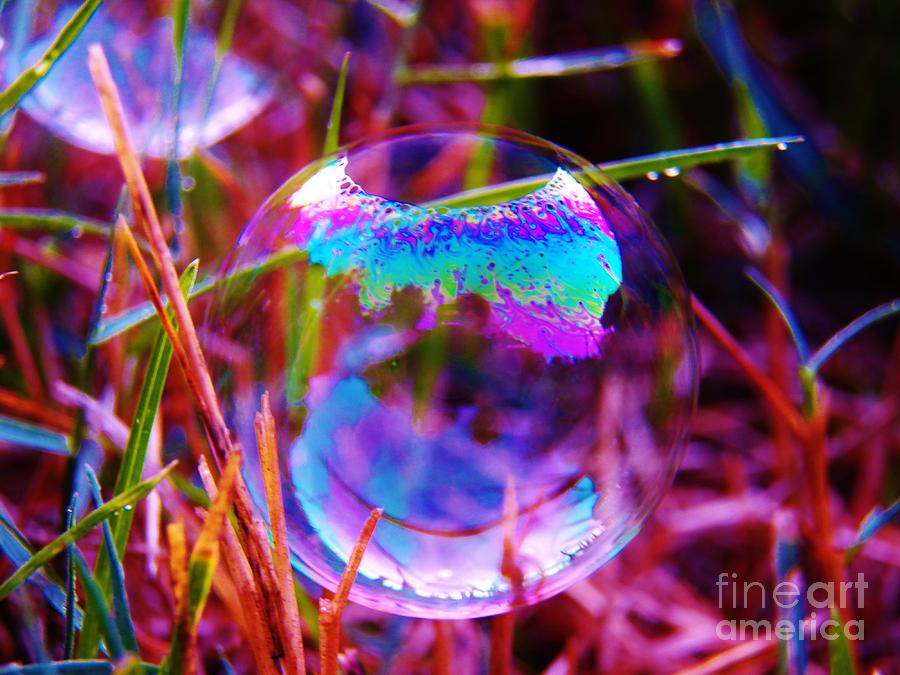 Abstract Photograph - Bubble Illusions 2 by Judy Via-Wolff
