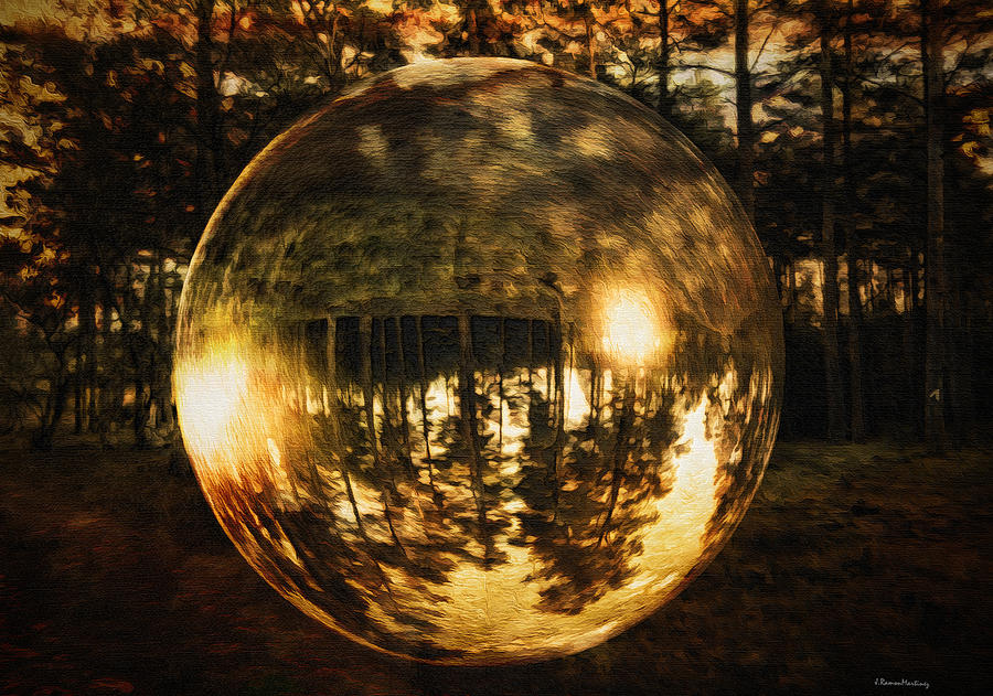 Landscape Digital Art - Bubble in the forest by Ramon Martinez