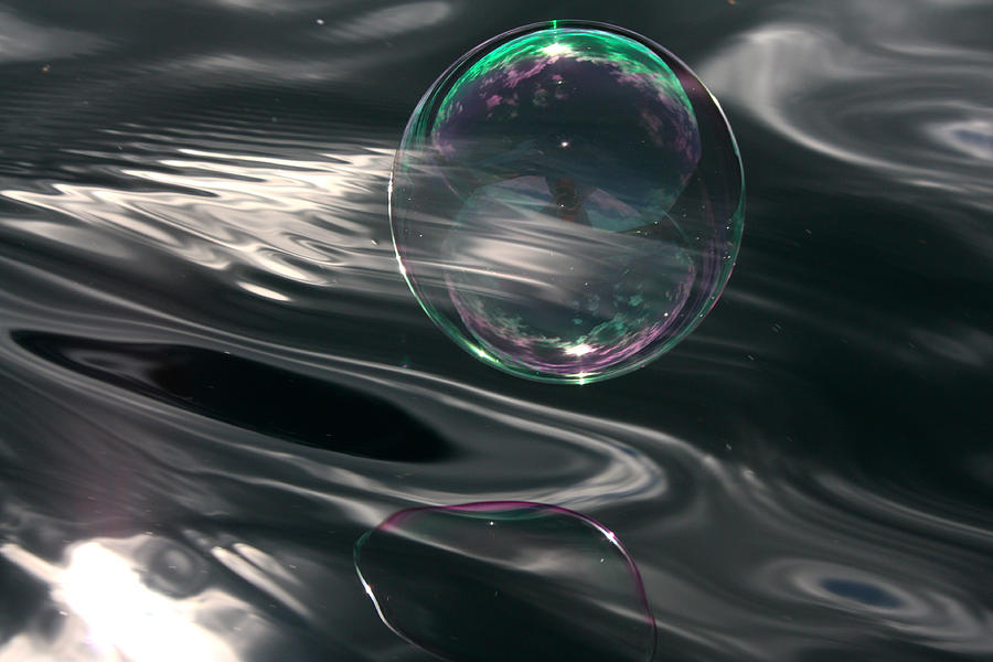 Bubble Over Black Waters Photograph by Cathie Douglas