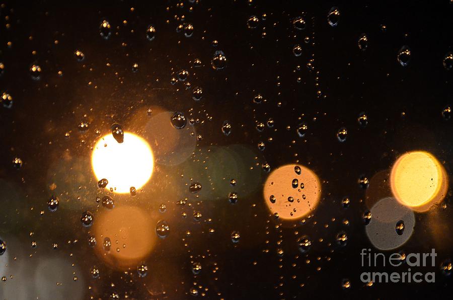 Bubble Rain Window Photograph