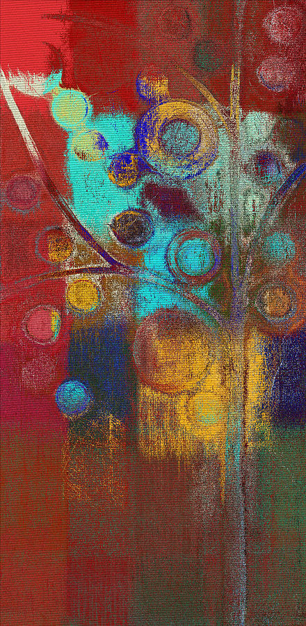 Bubble Tree - rs62at01b Painting by Variance Collections