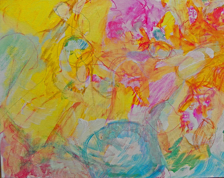 Bubblegum in the Spring Painting by Judith Redman