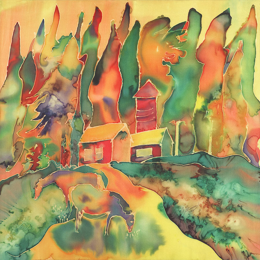 Bubblegum Ranch 1 Painting by Walt Stevenson Stevenson