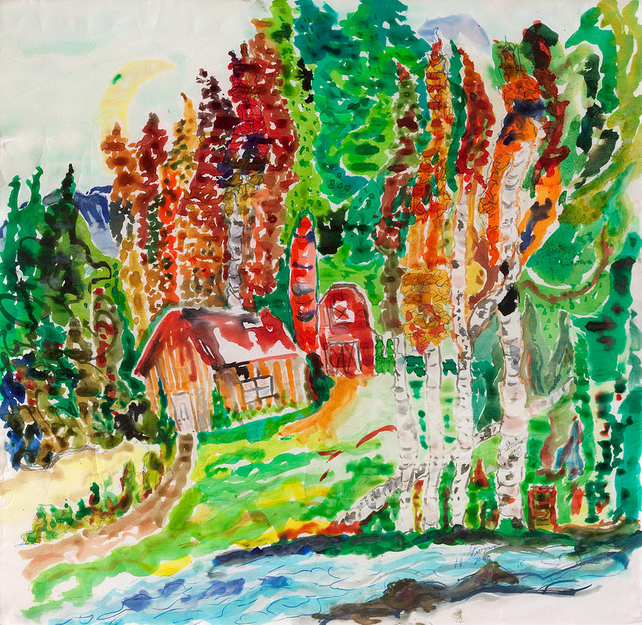 Bubblegum Ranch 2 Painting by Walt Stevenson Stevenson