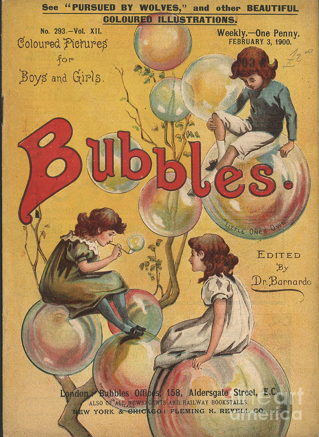 Covers Drawing - Bubbles 1900 1900s Uk  Magazines by The Advertising Archives