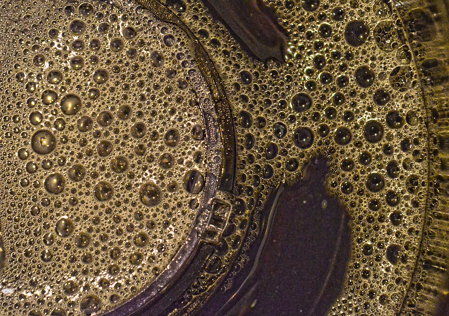 Bubbles And Metal Abstract Photograph by Sandi OReilly