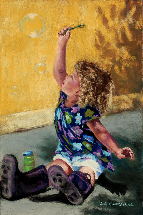 Bubbles and Boots Painting by Lisa Pope