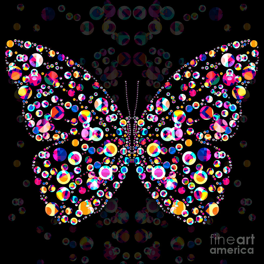 Bubbles Butterfly Digital Art By Orna Artzi Fine Art America