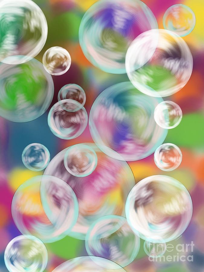 Bubbles Digital Art by Christine Fournier