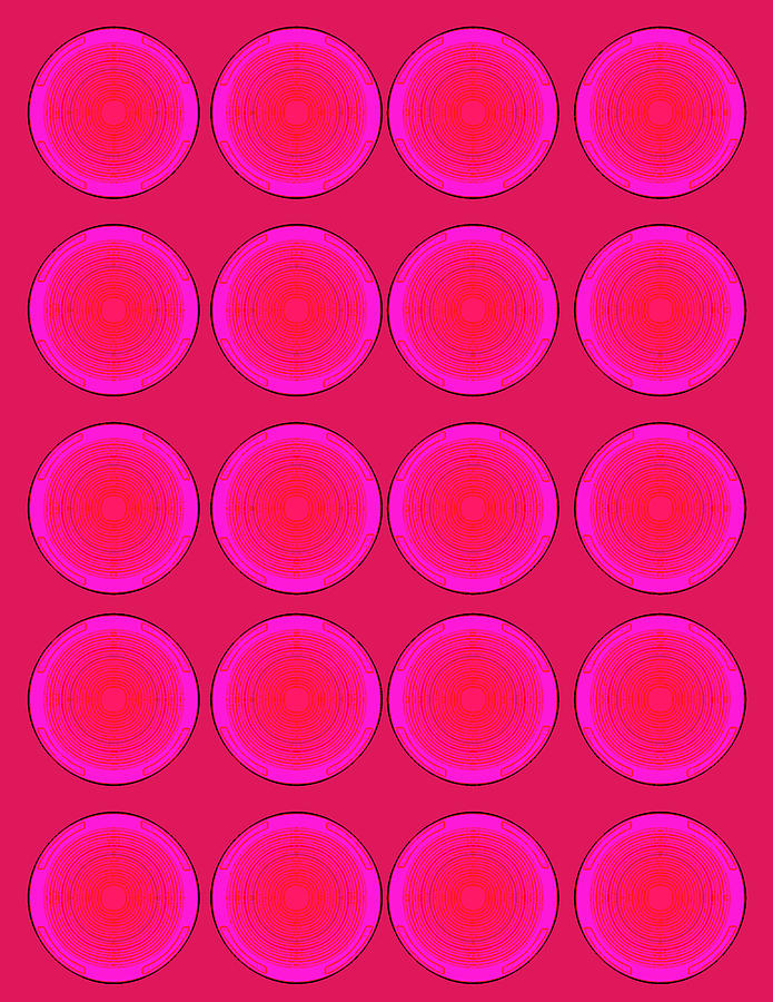 Bubbles Pink Peppemint Warhol  by Robert R Painting by Robert R Splashy Art Abstract Paintings