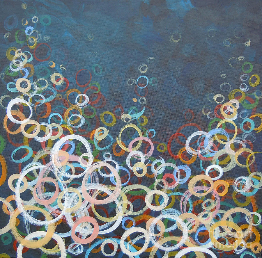 Fish Painting - Bubblicious by Tonya Henderson