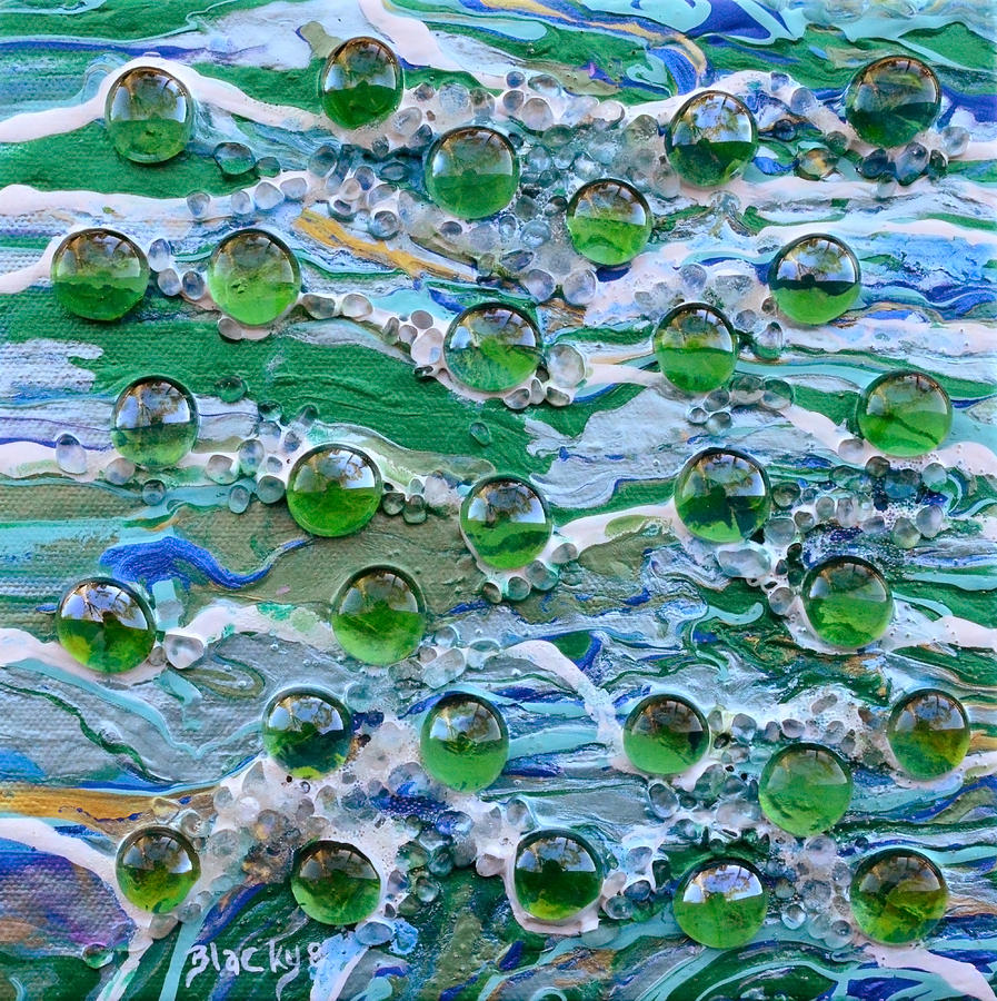Abstract Painting - Bubbling Brook by Donna Blackhall