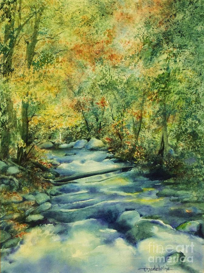 Tree Painting - Bubbling Brook by Madeleine Holzberg
