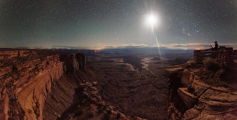 Buck Canyon By Moonlight Photograph