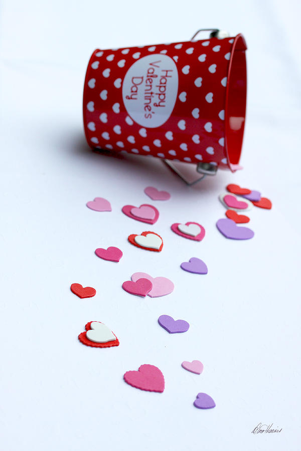 Bucket of Hearts Photograph by Diana Haronis