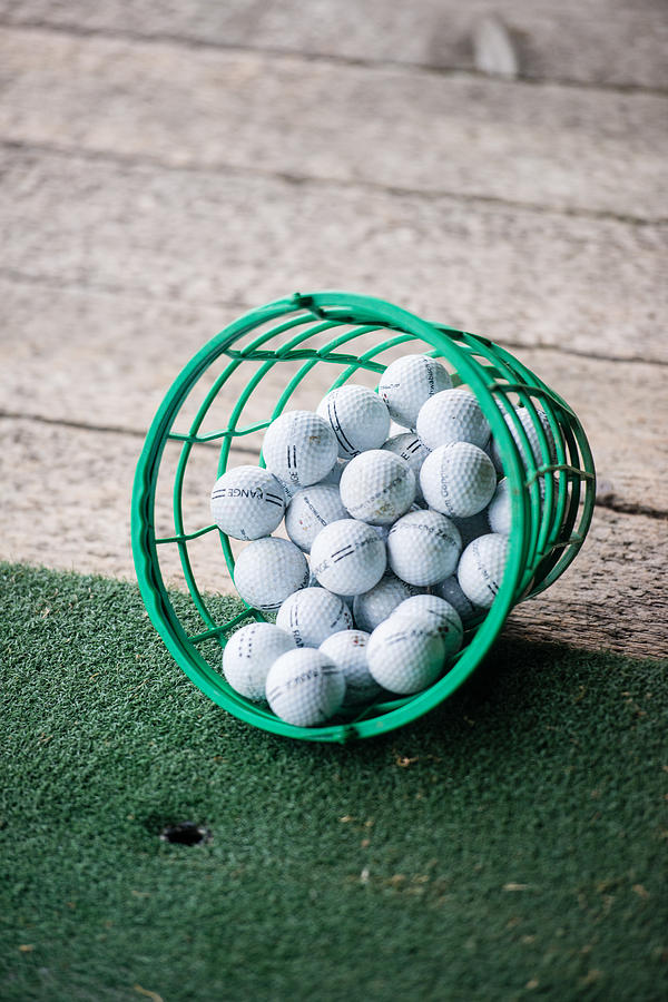 Bucket of Practice Golf Balls Photograph by Frank Gaertner - Pixels