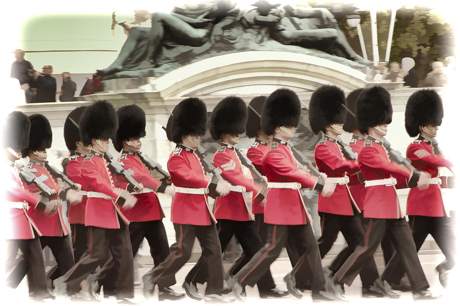 London Photograph - Buckingham Palace Guards by Jon Berghoff
