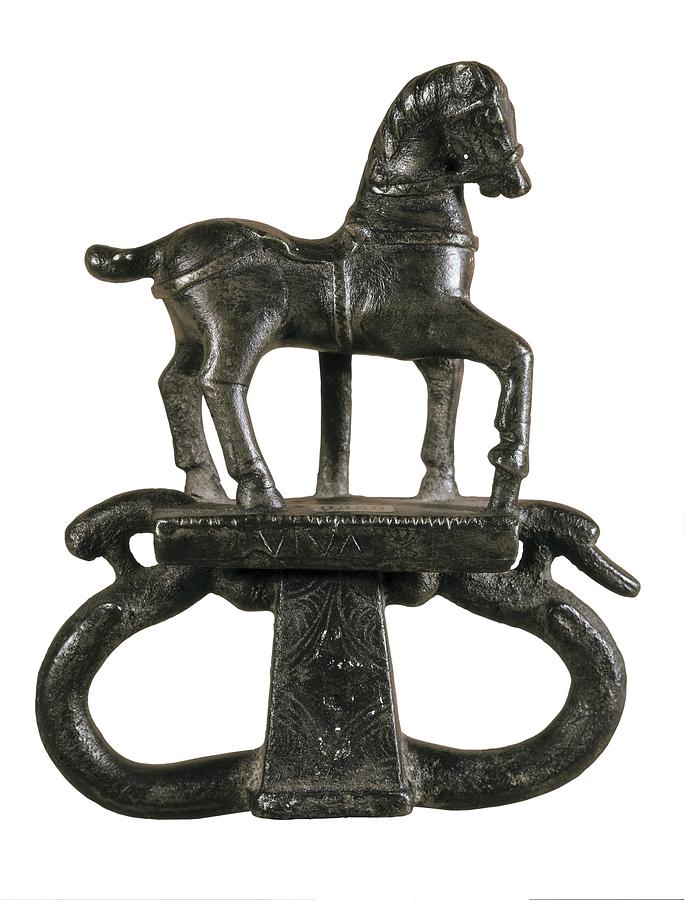 Buckle Reins With A Horse Figure Photograph by Everett